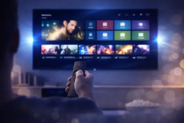 Picking a channel with the remote in the IPTVUSA4K guide